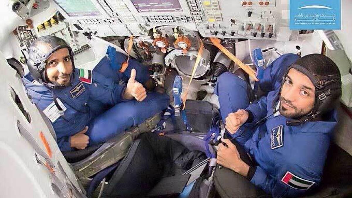 Two Emirati astronauts are undergoing training in Russia for the space trip. — Supplied photo