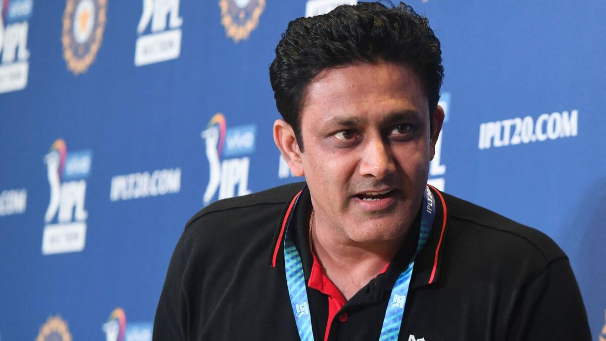 Anil Kumble during a press conference. (AFP file)