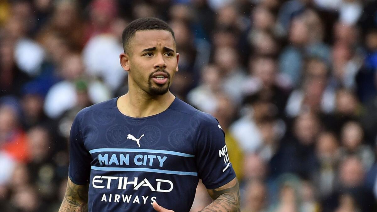 Gabriel Jesus scored 95 goals in 236 games over nearly six seasons at City. (AP)
