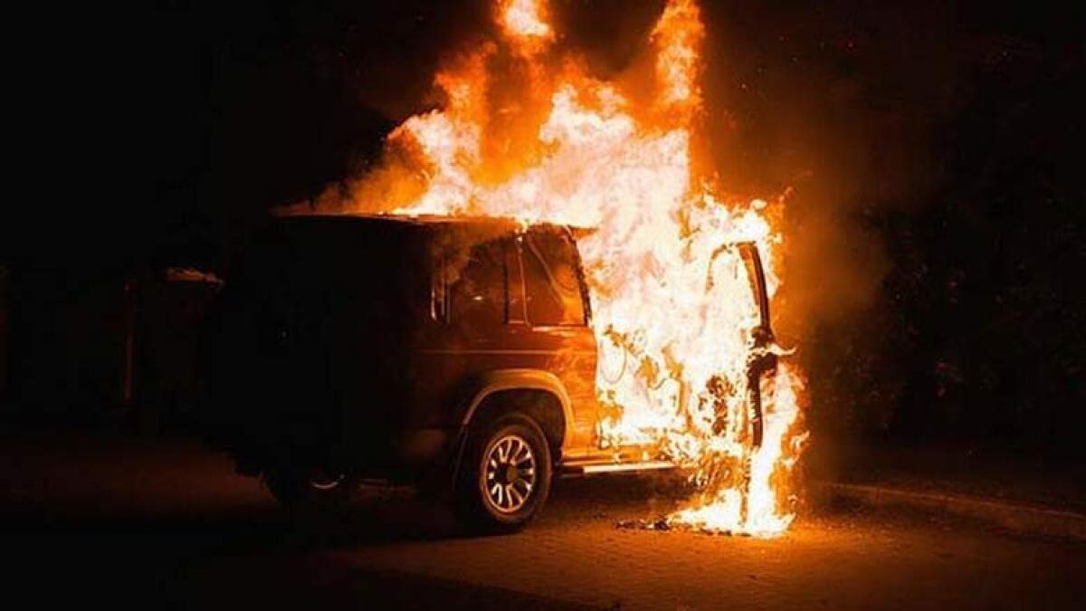 3 cars gutted in 3 separate fires in UAE