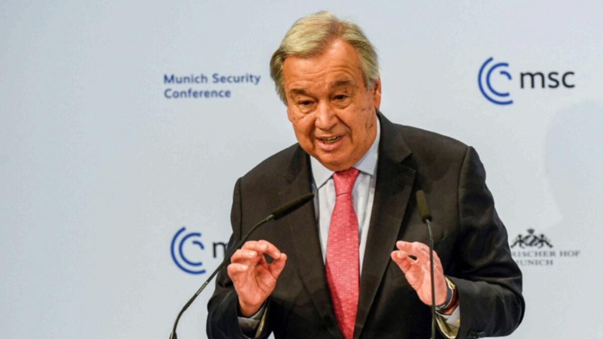 UN Secretary-General Antonio Guterres. — AFP file
