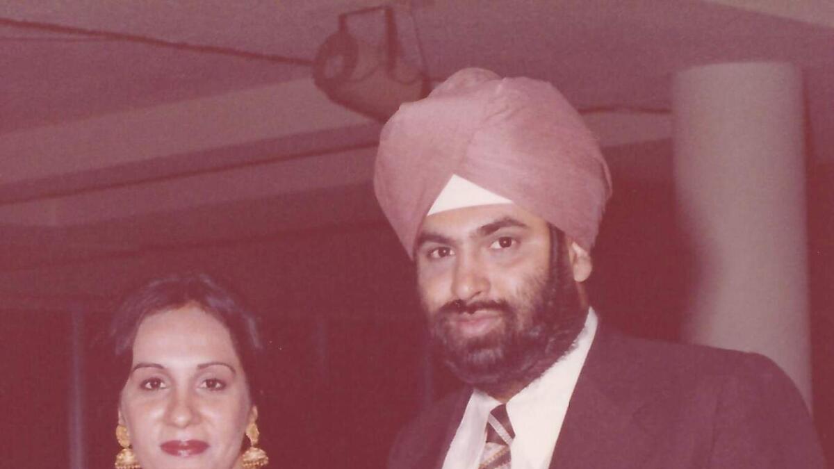 Surender Singh Kandhari and his wife, Bubbles.