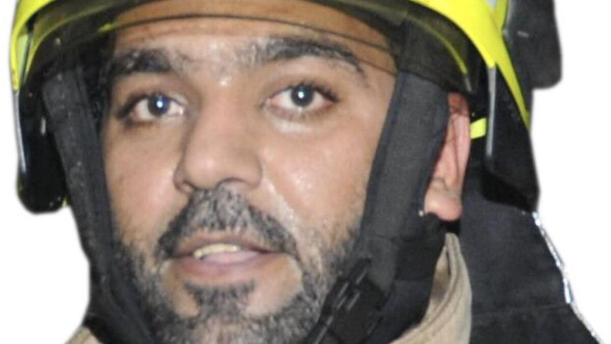Dubai firefighter, martyred, line of duty, Sheikh Hamdan