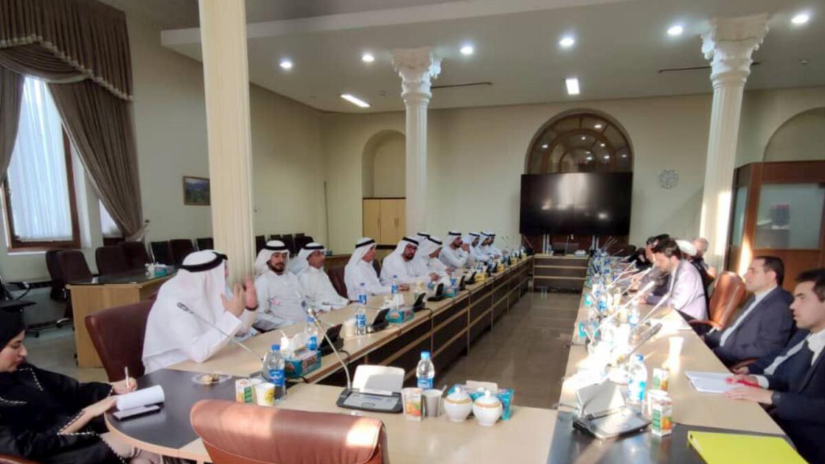 Members of the UAE-Iran Business Council at the meeting. — Wam
