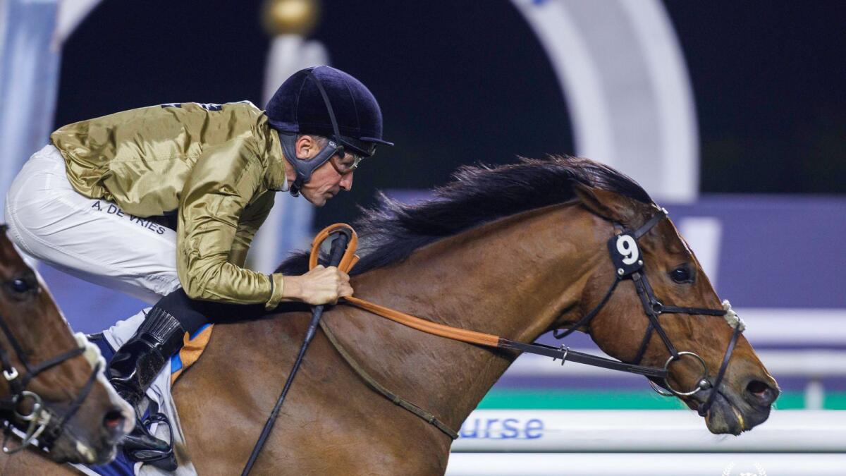 Ouzo won over over course and distance last month at Meydan. - Photo by DRC