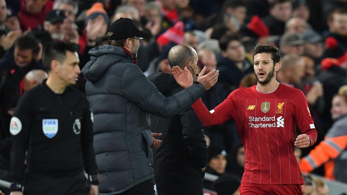 There will be no let-up from Liverpool, says Lallana