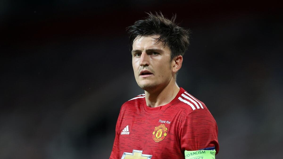 Harry Maguire is involved in an incident