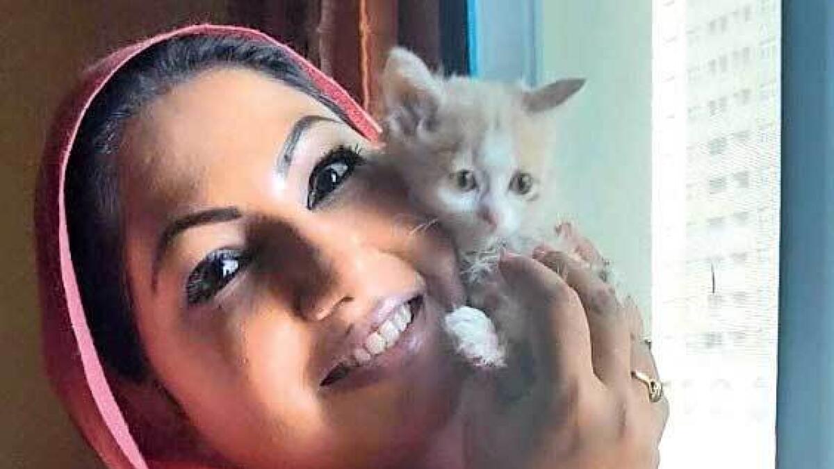 Gita Iyer resides in a two-bedroom apartment in Sharjah and lives with 21 rescued cats.- Supplied photo