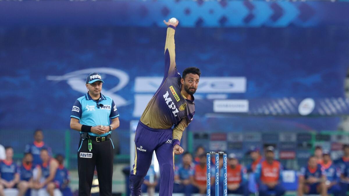 KKR spinner Varun Chakravarthy has impressed in both matches since the resumption of the IPL. — BCCI