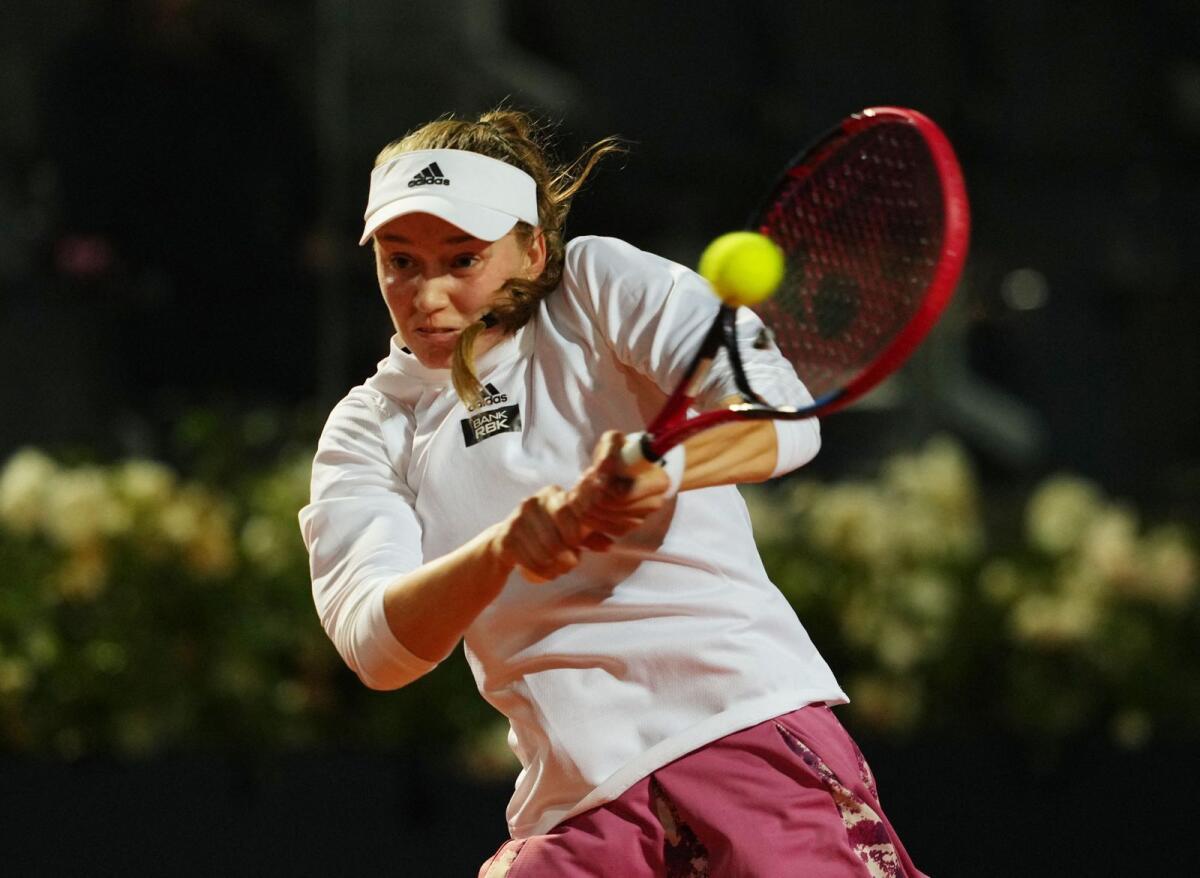 The Moscow-born Elena Rybakina has has the tools to be a multiple Grand Slam champion.  Reuters