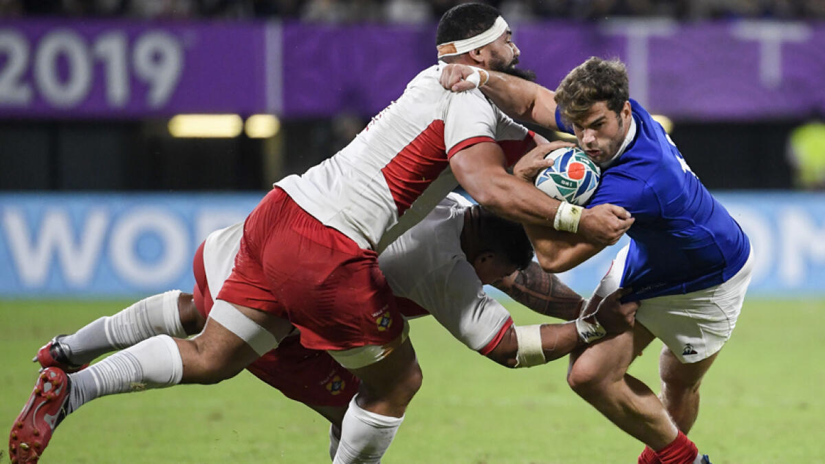France avoid Tonga deja vu to book place in quarterfinals