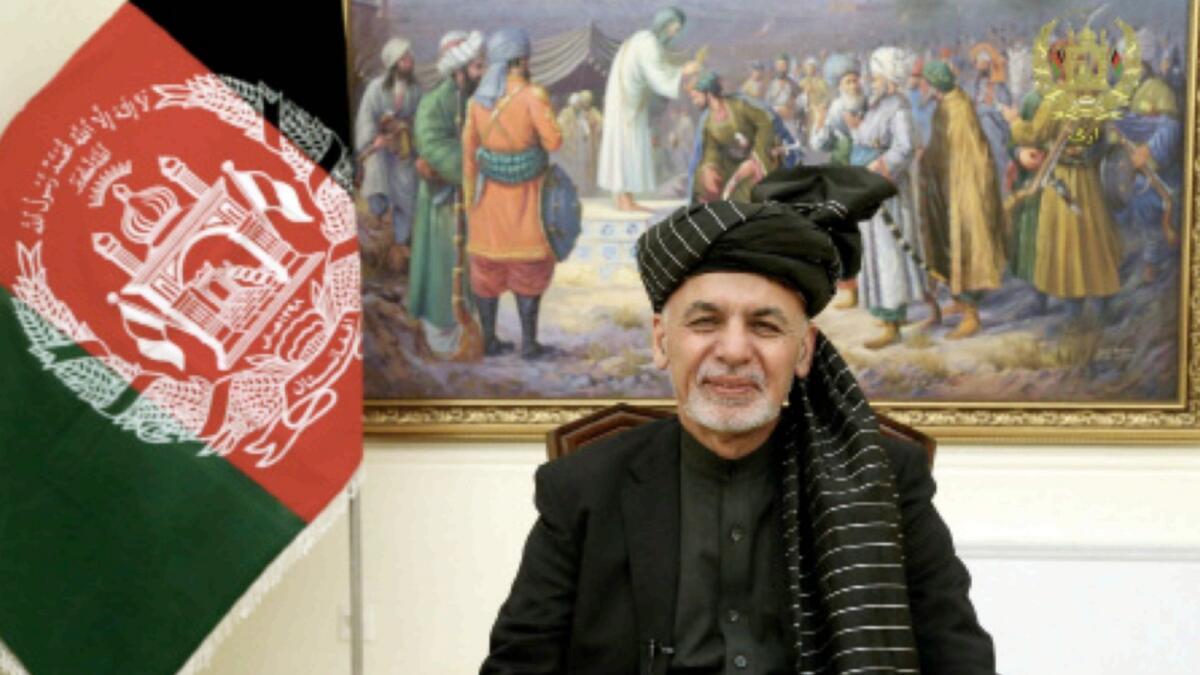 Ashraf Ghani. — Reuters file