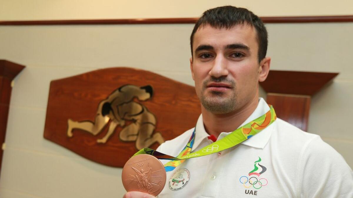 Sergiu Toma with his bronze medal.