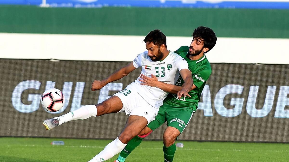 Ayovi hat trick leapfrogs Shabab Al Ahli to second