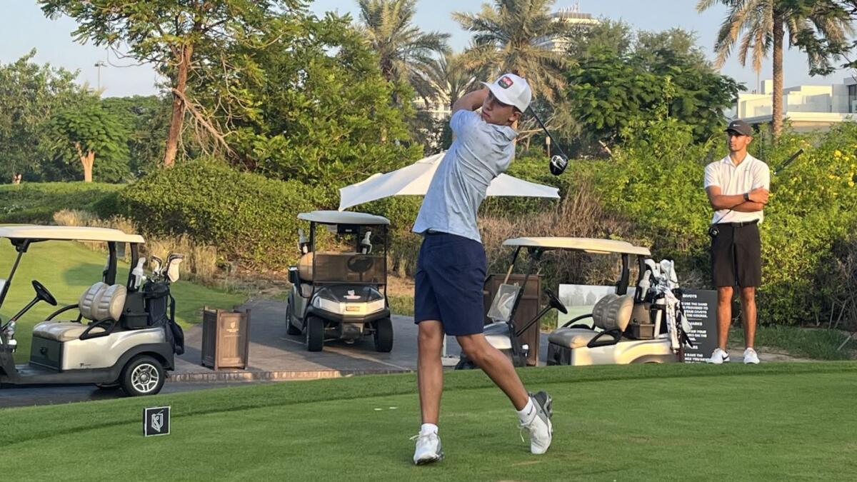 Viktor Kofod-Olsen (EGC), one shot behind the leader after round one of the Dubai Hills Golf Club Men's Open. - Supplied photo