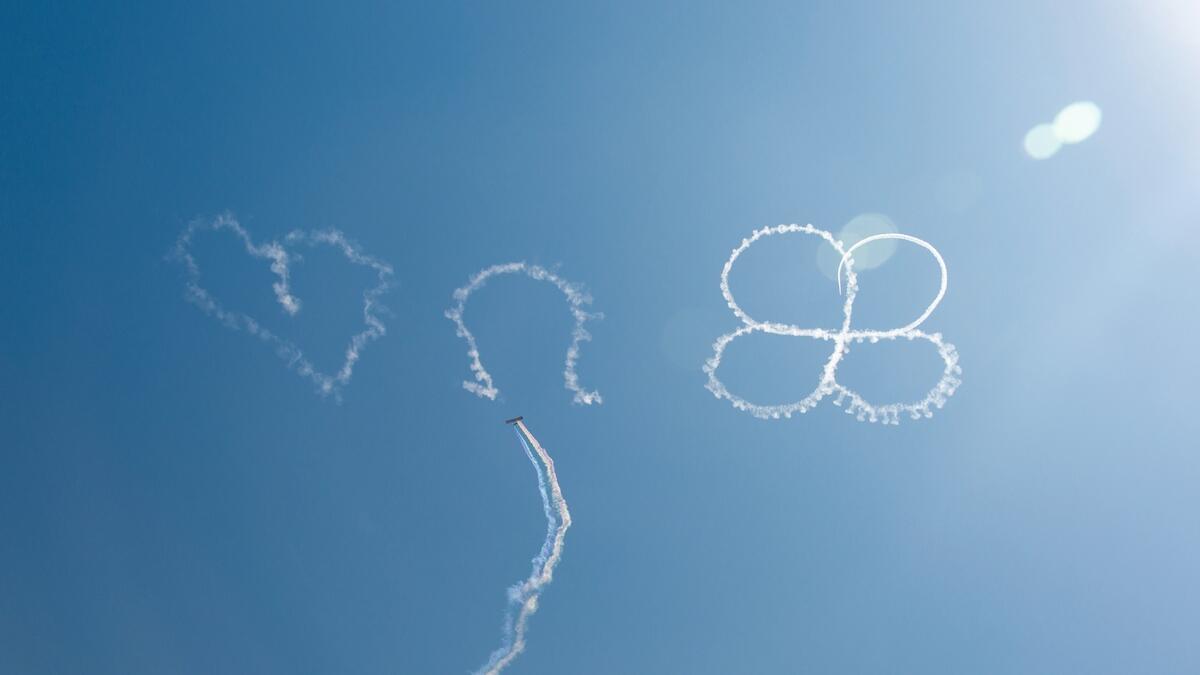 Magical Skywriting seen to kick off the launch of Lucky Charms Just Magical Marshmallows in Huntington Beach, Calif. Photo: AP
