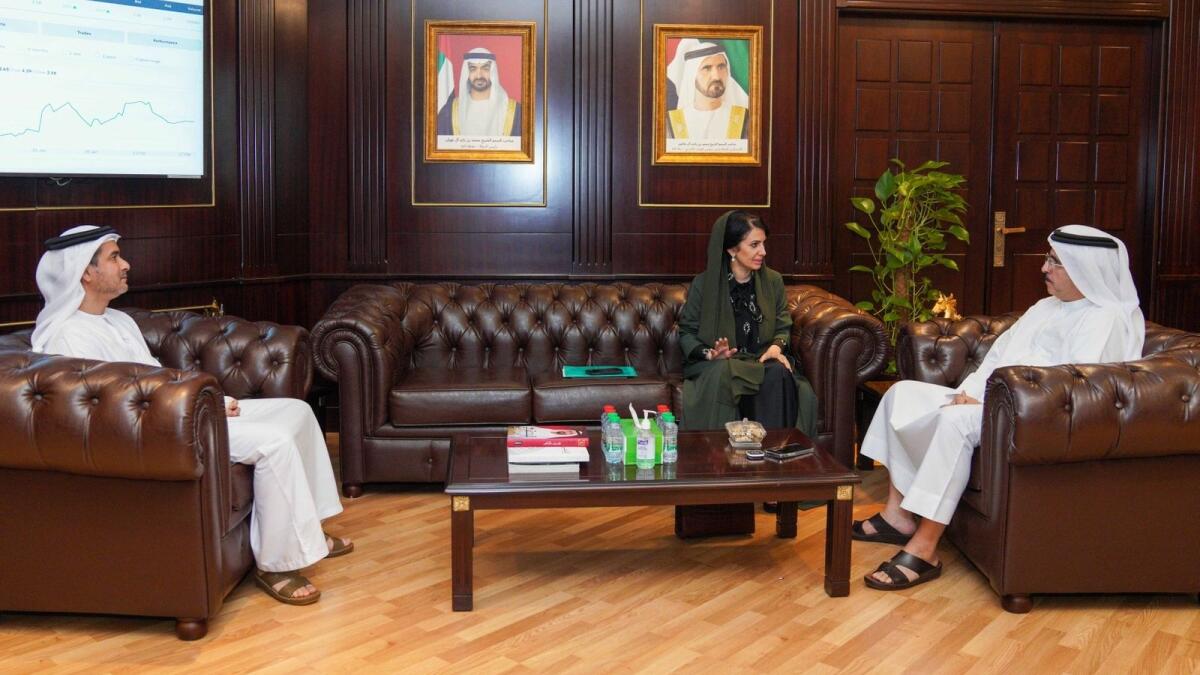 Saeed Mohammed Al Tayer, MD and CEO of Dewa, meets Dr. Dalya Al Muthanna, President of General Electric (GE) in the UAE and Global Chief of Strategy &amp; Operations for GE International Markets. The meeting was attended by Waleed bin Salman, executive vice president of business development and excellence at Dewa.  - Courtesy: Dewa