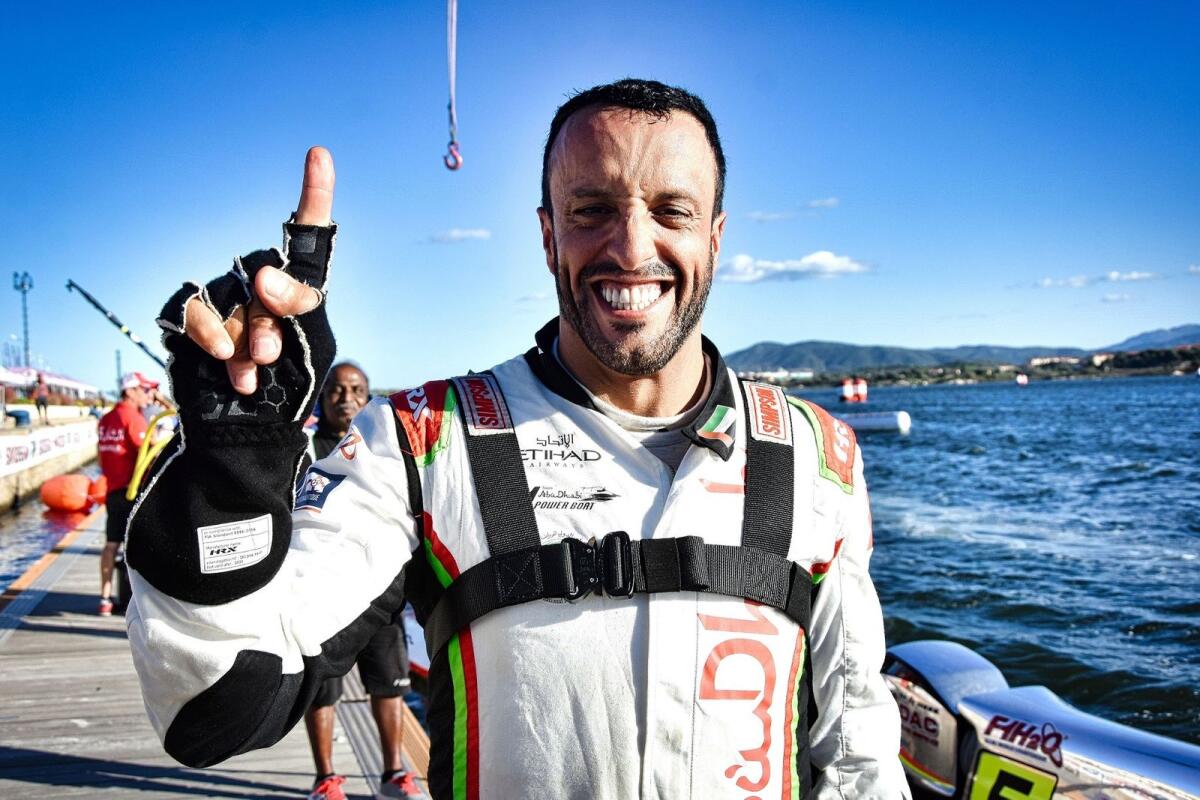 Thani Al Qemzi -aims to be number one in Sardinia. - Supplied photo