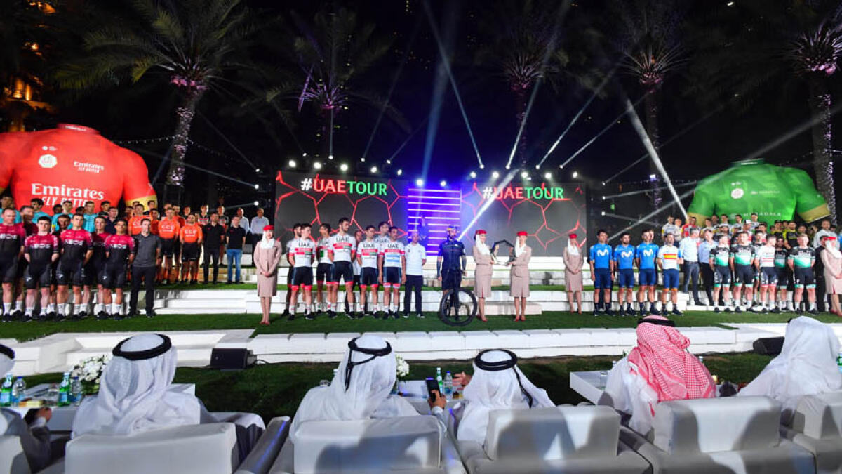 The second UAE Tour is ready to get underway following its spectacular opening ceremony at the Amphitheatre of The Westin Dubai Mina Seyahi. - Supplied photo