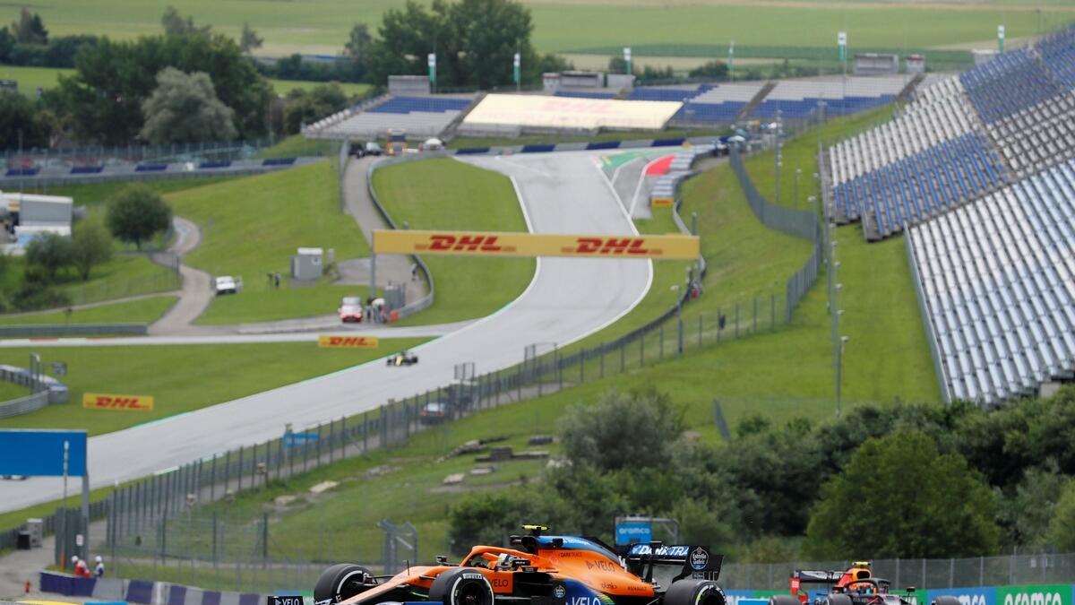 McLaren's Lando Norris during practice, as F1 resumes following the outbreak of the coronavirus disease