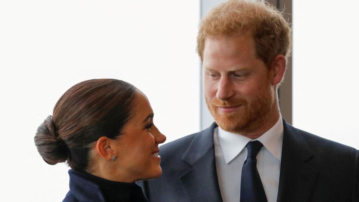 Prince Harry and Meghan. — Reuters file