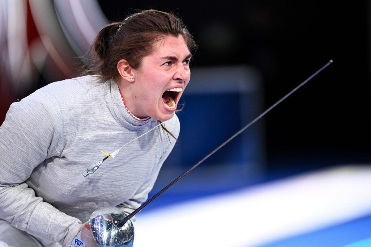 Russia's Olympic champion Sofya Lokhanova. - AFP File