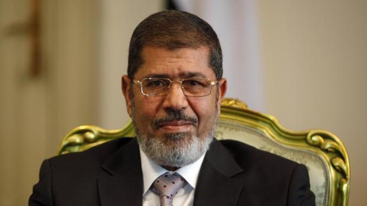 Former Egyptian president Mohamed Mursi.-Reuters File Photo
