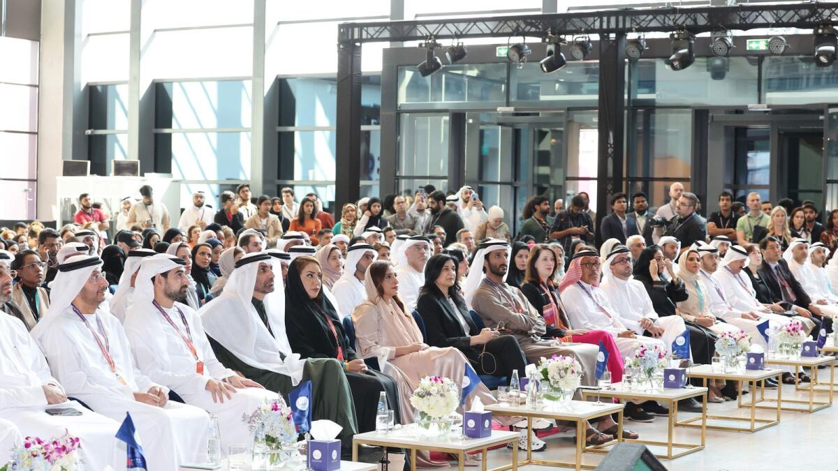 Bodour Al Qasimi, Chairperson of Sharjah Entrepreneurship Center (Sheraa), during the launch of the Sharjah Entrepreneurship Festival (SEF). - Supplied photo