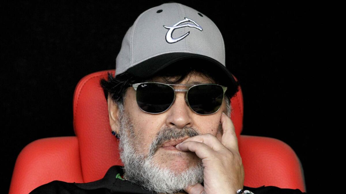 Argentina legend Diego Maradona. (AFP)