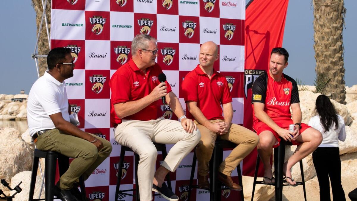 Desert Vipers team and management attended a press conference during the kit launch..