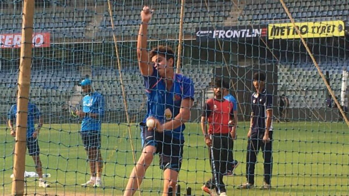 Photos: Tendulkars son bowls at nets to Indian batsmen