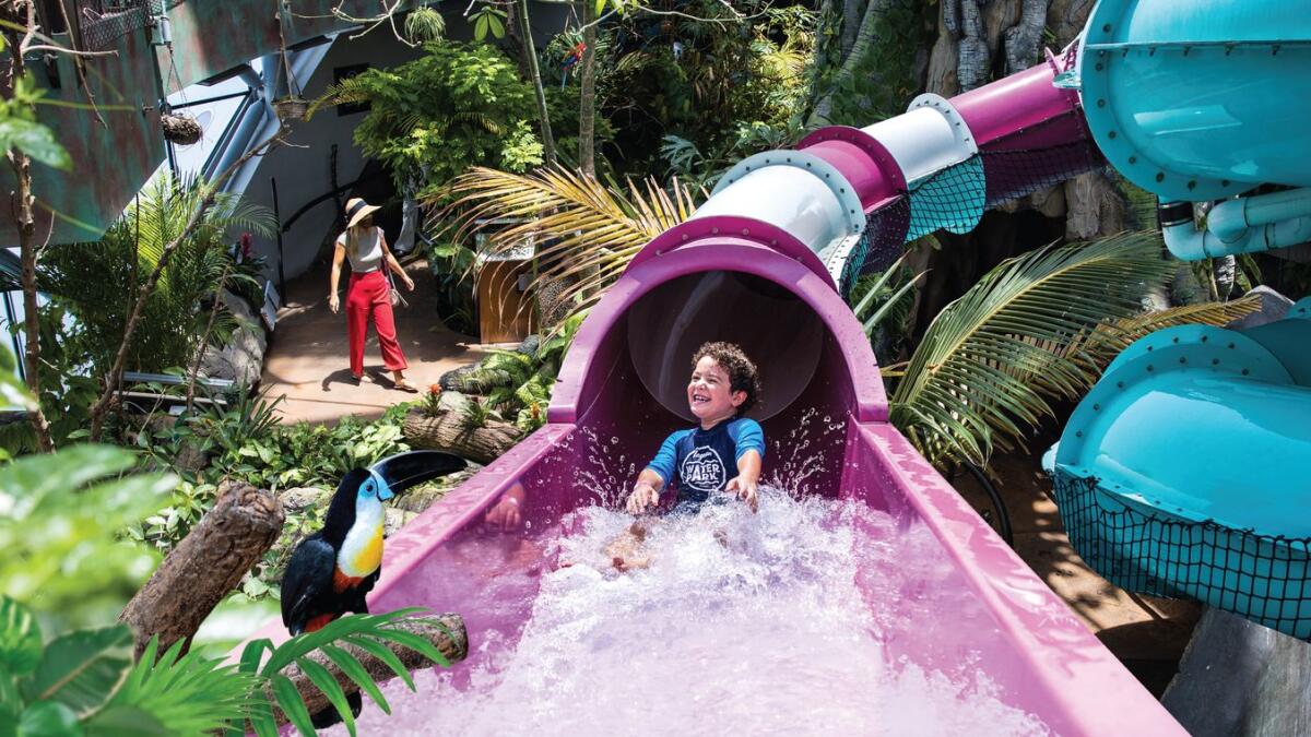 Where to stay: Make a splash with an adrenaline-filled adventure at Laguna Waterpark or marvel at the colourful wonders of the rainforest at Green Planet, then take a well-deserved rest as you enjoy Swissotel Al Ghurair’s lush surroundings. The ‘PLAYcation’ package includes a night’s stay at the hotel with breakfast for two adults and two kids, a spacious room at a discounted rate, access to Laguna Waterpark or Green Planet for two adults and two kids and a complimentary shuttle to La Mer Beach to bring an end to an enjoyably tiring day. Price: Starting from Dh320 per night
