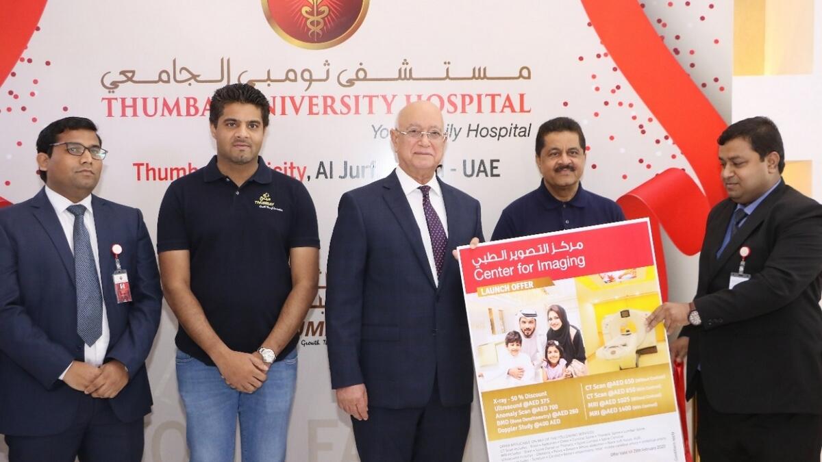 Thumbay University Hospital, launches, center for imaging, private academic hospital