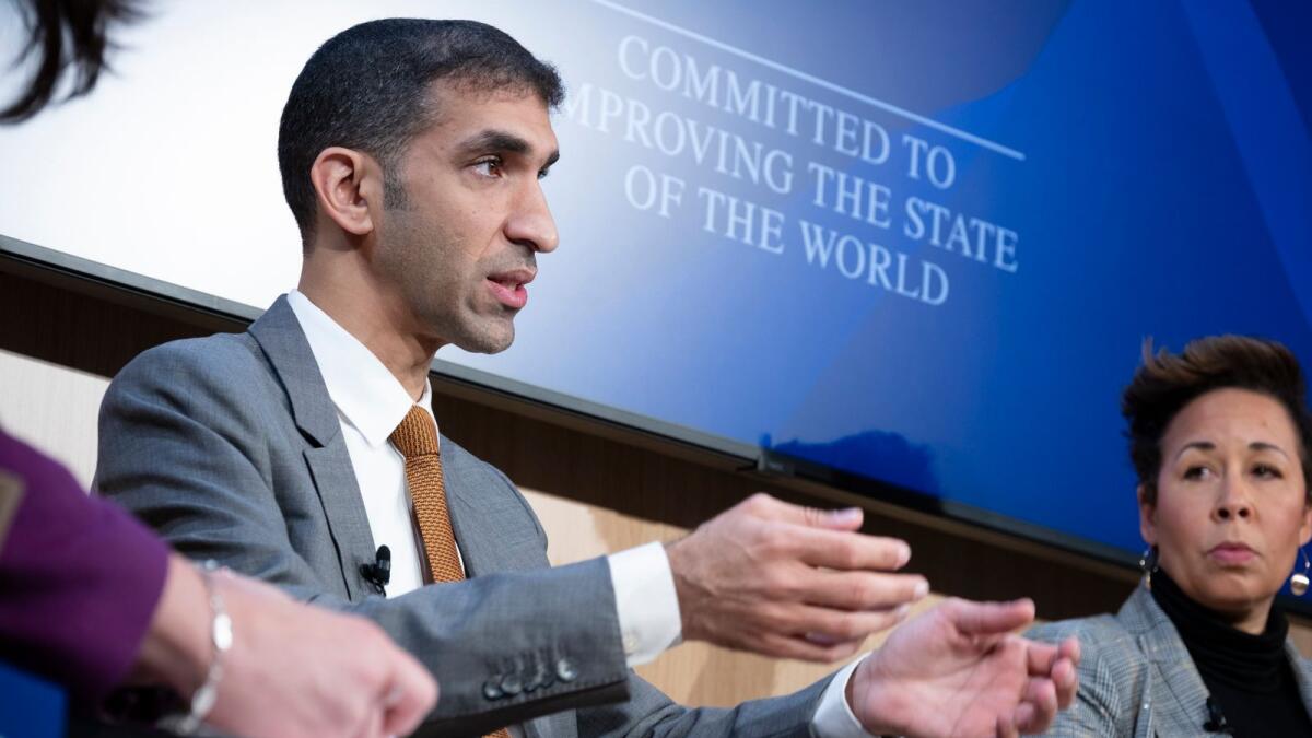 Dr Thani bin Ahmed Al Zeyoudi, Minister of State for Foreign Trade, said the centre of economic gravity is slowly shifting south and east. — Supplied photos 