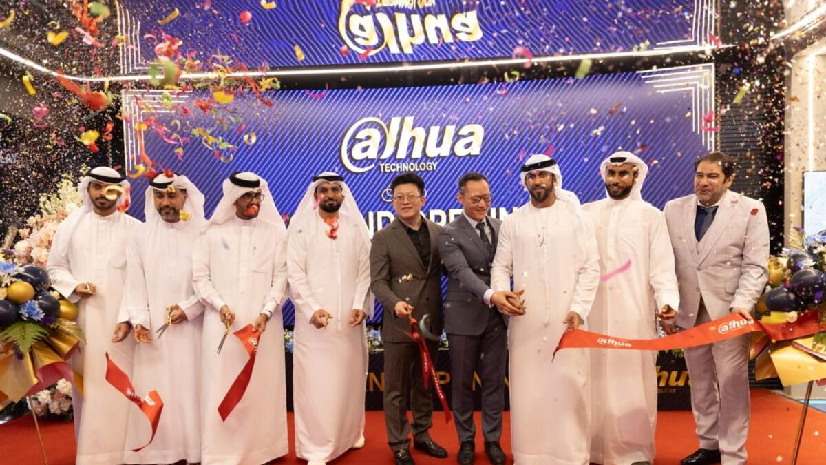 Brigadier Mohammad Karam, head of Dubai Police Traffic Department, and Dr Khamees, chief technology officer of Ayoon, lead the ceremonial ribbon cutting, marking the grand opening of a new chapter in collaboration between law enforcement and technology in Dubai.
