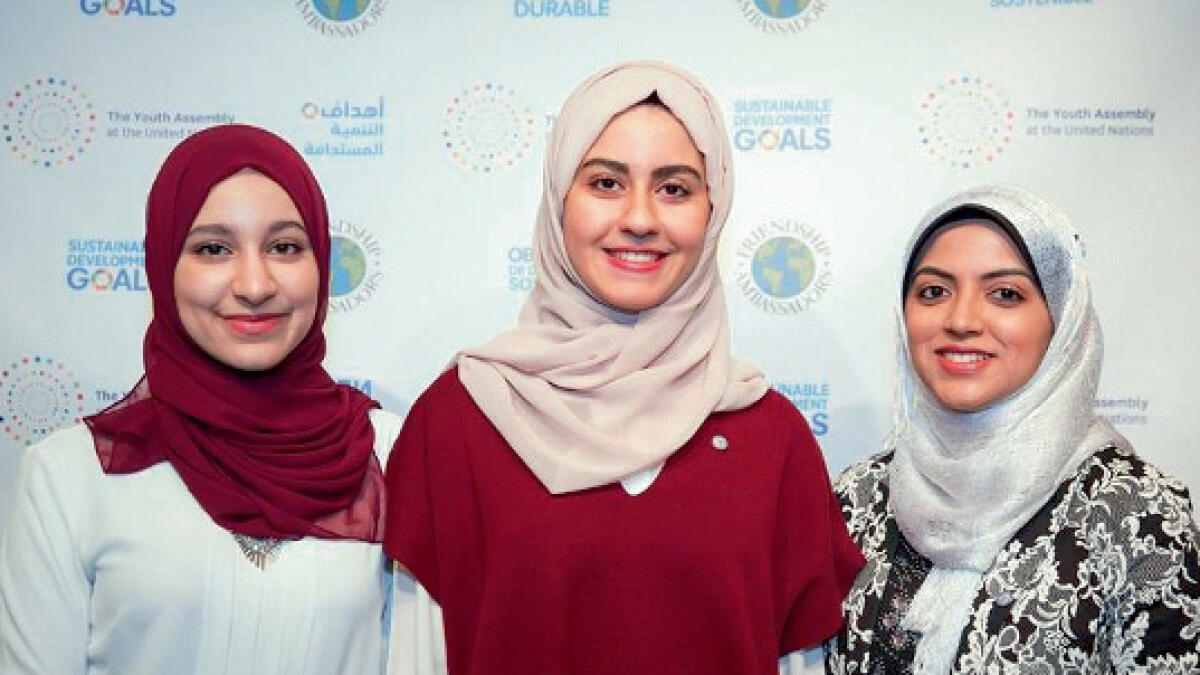 Ajman girls represent UAE at UN forum