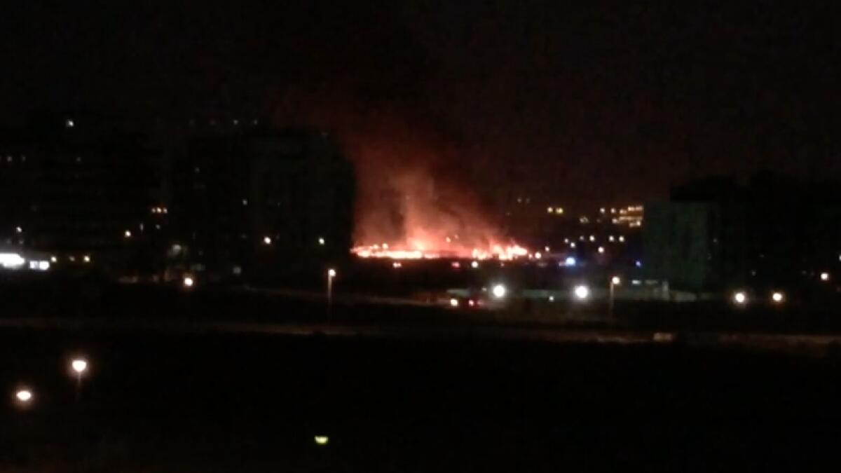 The operations room of the Dubai Civil Defence received the information about the fire at 7:17pm