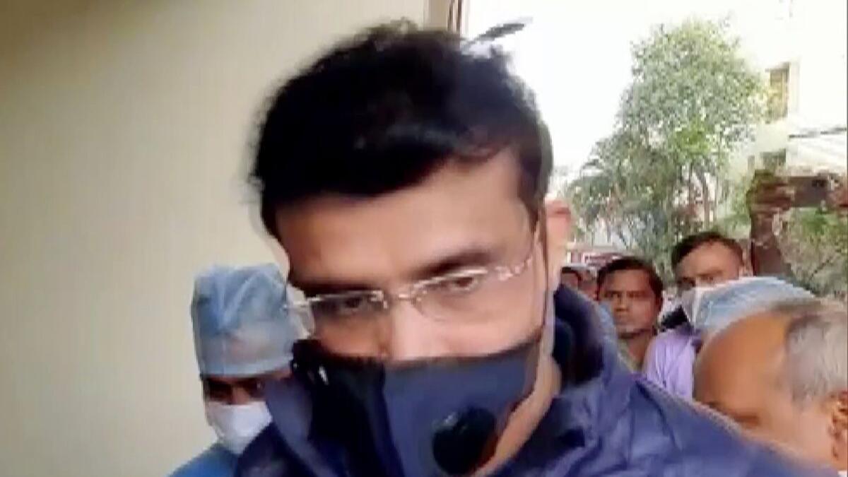 Sourav Ganguly underwent a second round of angioplasty and two stents were inserted in coronary arteries.— ANI