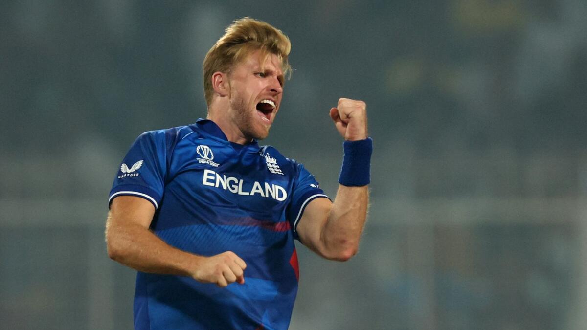 England's David Willey. — Reuters