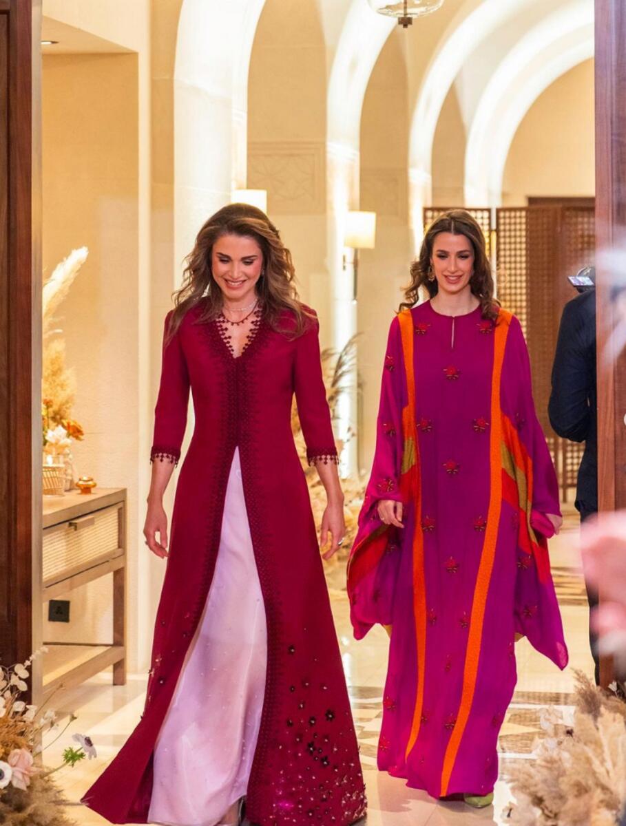 Queen Rania with Rajwa Al Saif