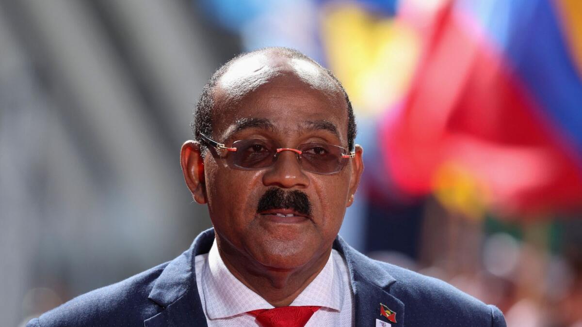 Antigua and Barbuda's Prime Minister Gaston Browne. — Reuters file