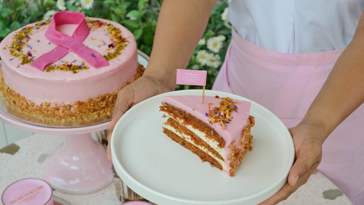This #PINKtober, all of Brunch and Cake’s delectable pink carrot cake proceeds will be donated to Brest Friends and Al Jalila Foundation. All those who wish to contribute to fight breast cancer can do so by purchasing the Dh39 carrot cake.