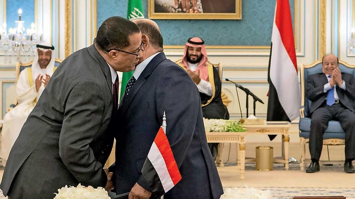 Yemen, government, Southern Transitional Council, sign, Riyadh Agreement, Sheikh Mohamed bin Zayed, 