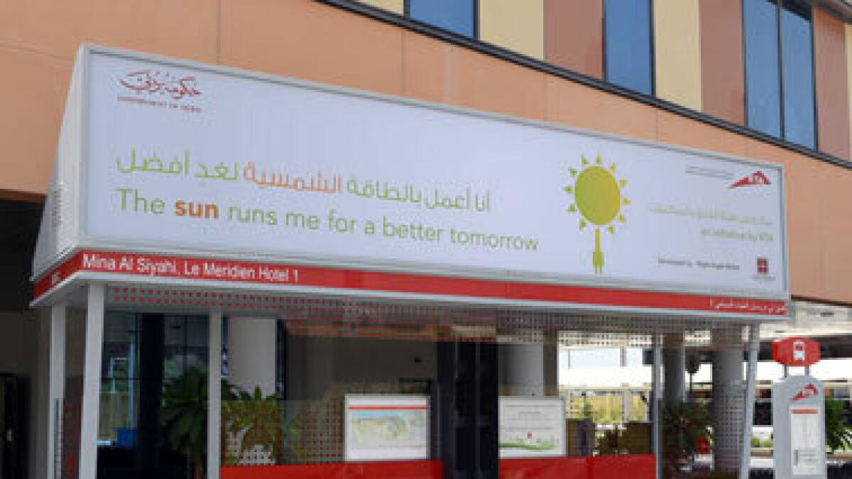 No sweat: Dubai to get 400 solar bus shelters