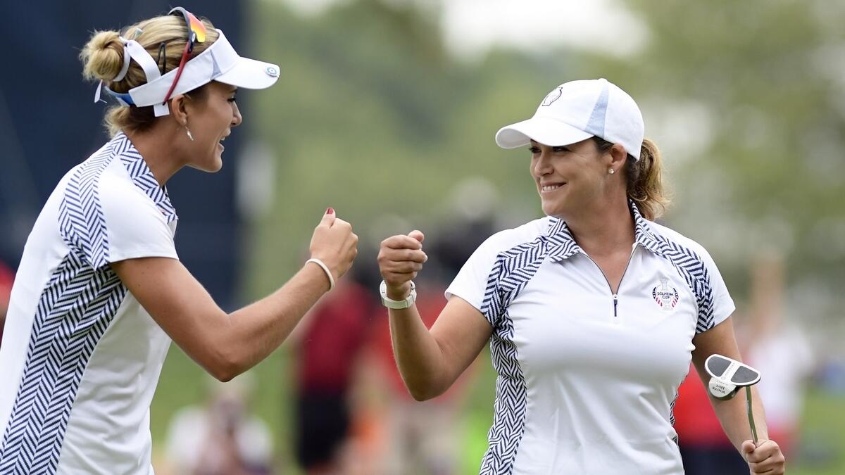 US secure five-point lead at Solheim Cup