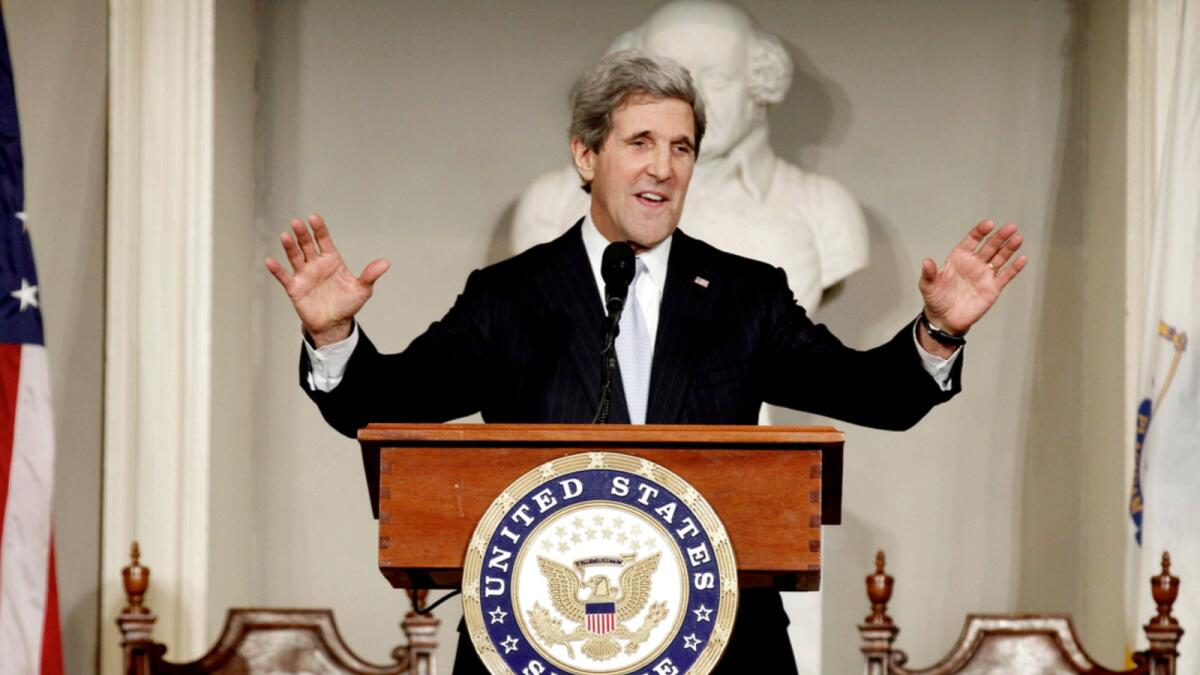 John Kerry. — AP file