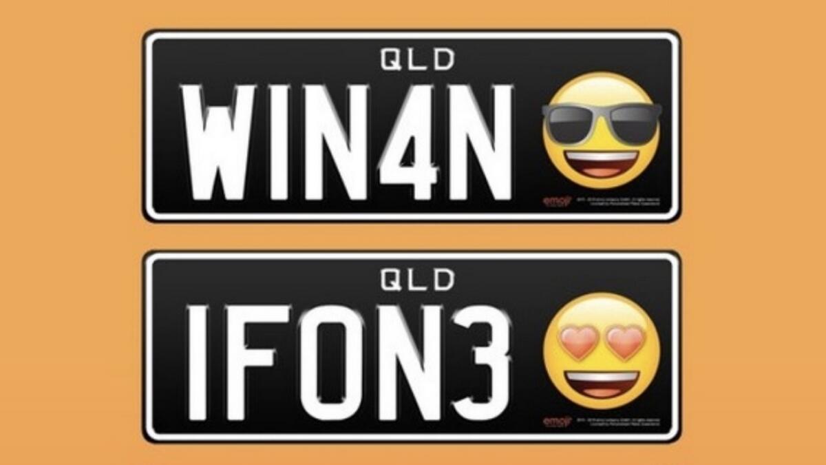 Now, put emojis on your car number plate