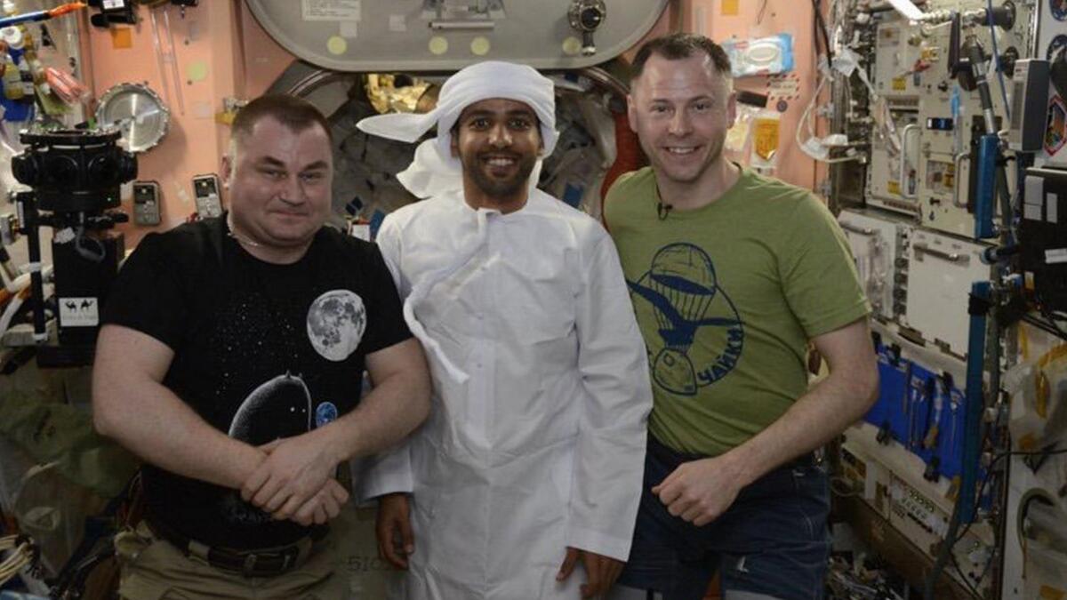 Hazzaa AlMansoori, UAE astronaut, microgravity, Hazza, Roscosmos, MBR space centre, international space station, ISS