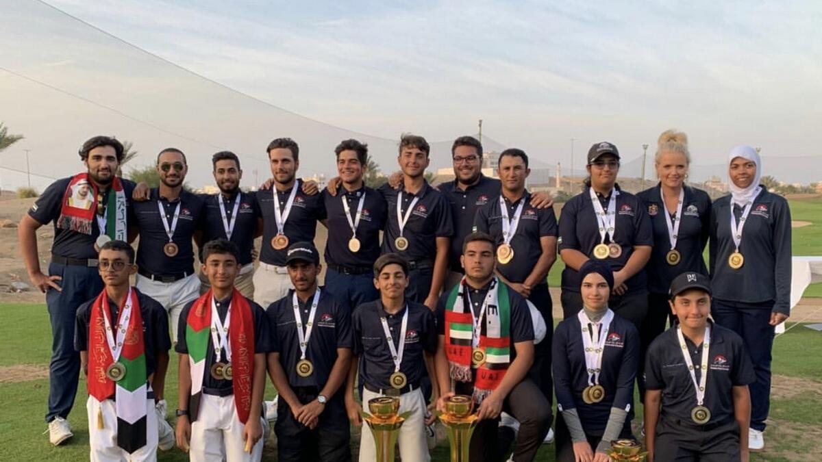 UAE national golf team shine at GCC Championship
