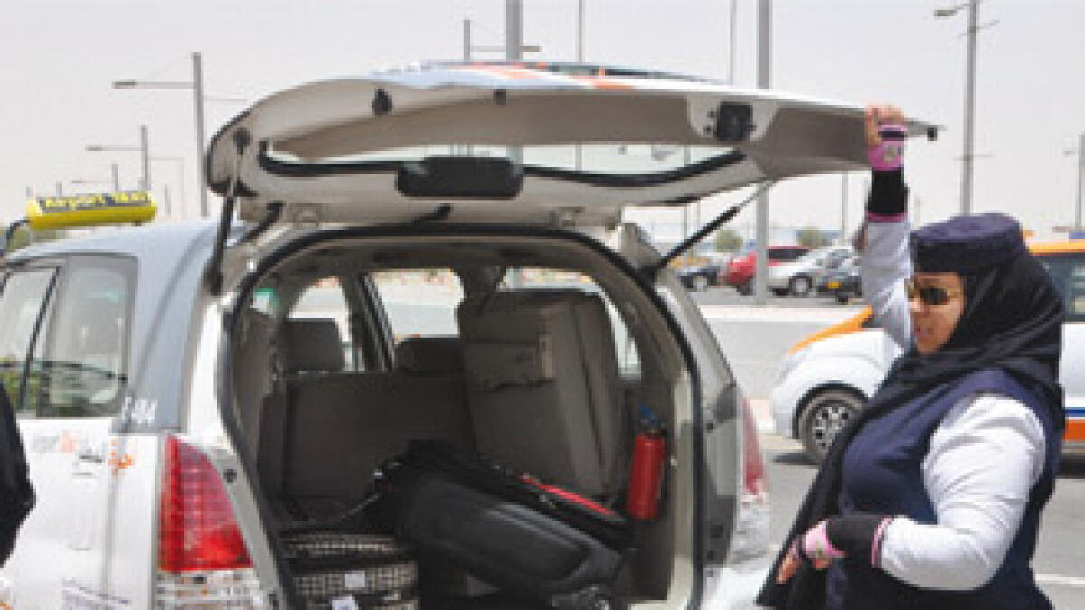 Lady-driven taxis launched at Shj airport